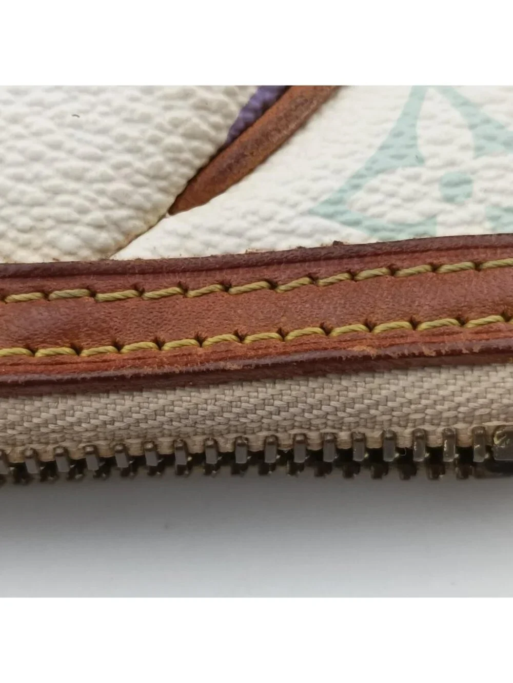 Louis Vuitton Pochette Mirror MM Blanc Monogram Multicolor Shoulder Bag